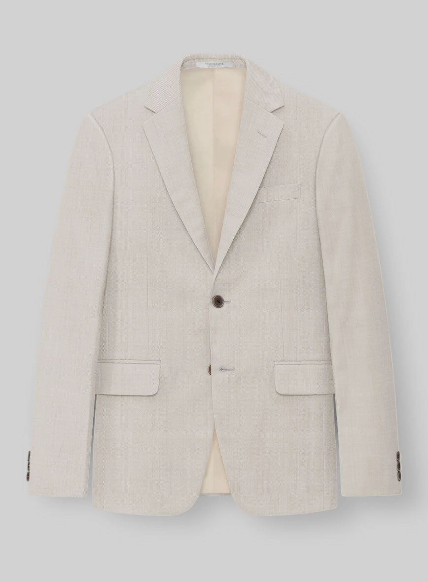 Napolean Muted Beige Wool Suit