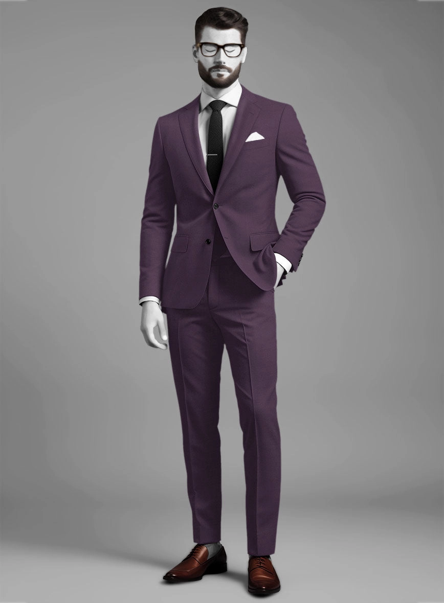 Napolean Purple Wool Suit