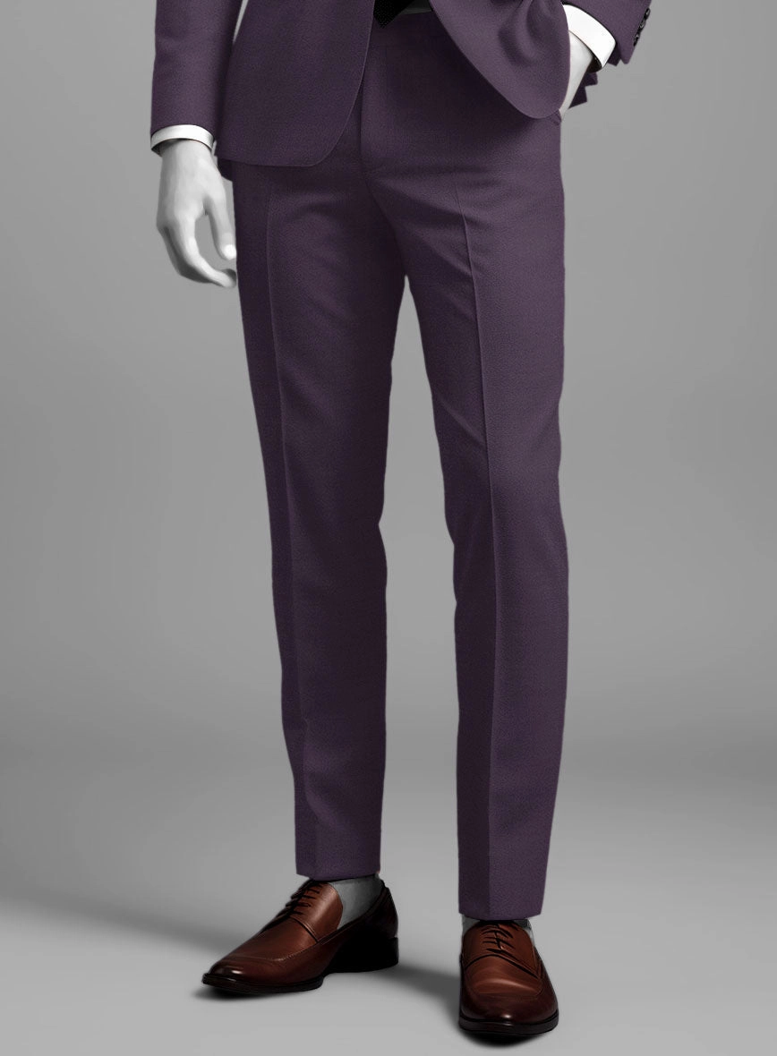 Napolean Purple Wool Suit