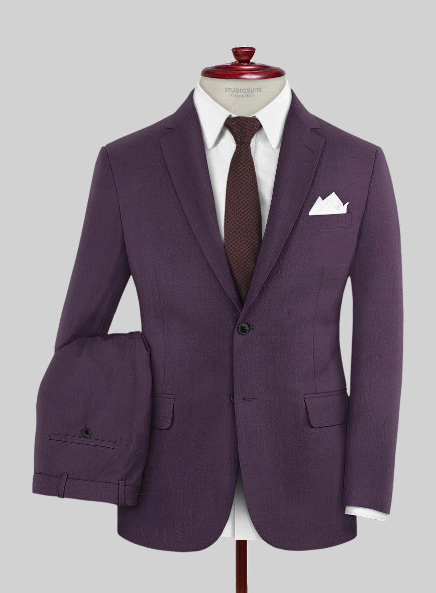 Napolean Purple Wool Suit