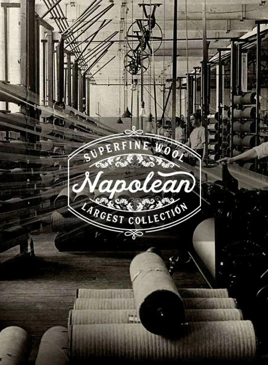Napolean Retro Navy Wool Suit
