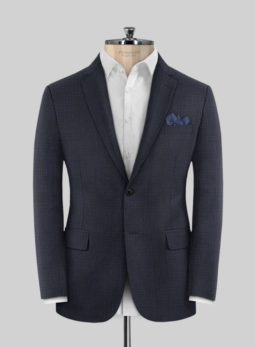 Napolean Retro Navy Wool Suit