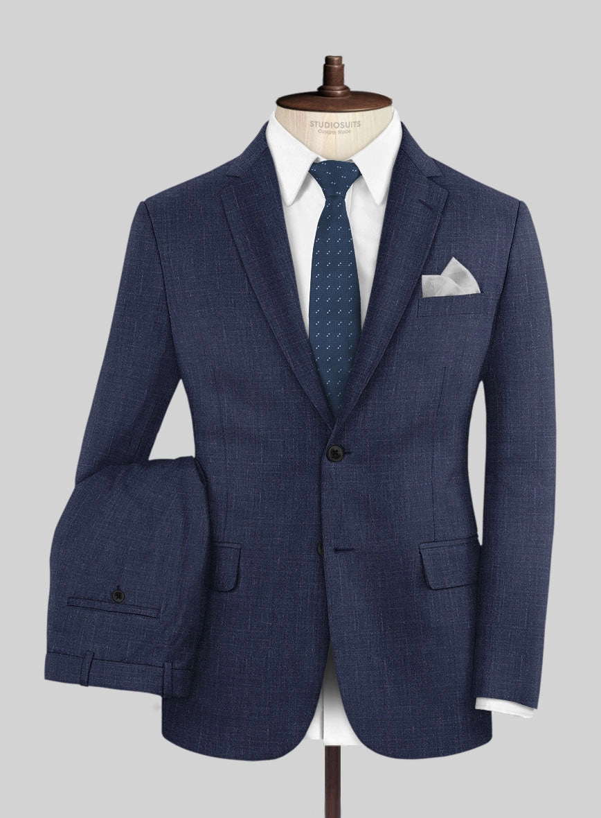 Napolean Ricci Brandy Blue Wool Suit