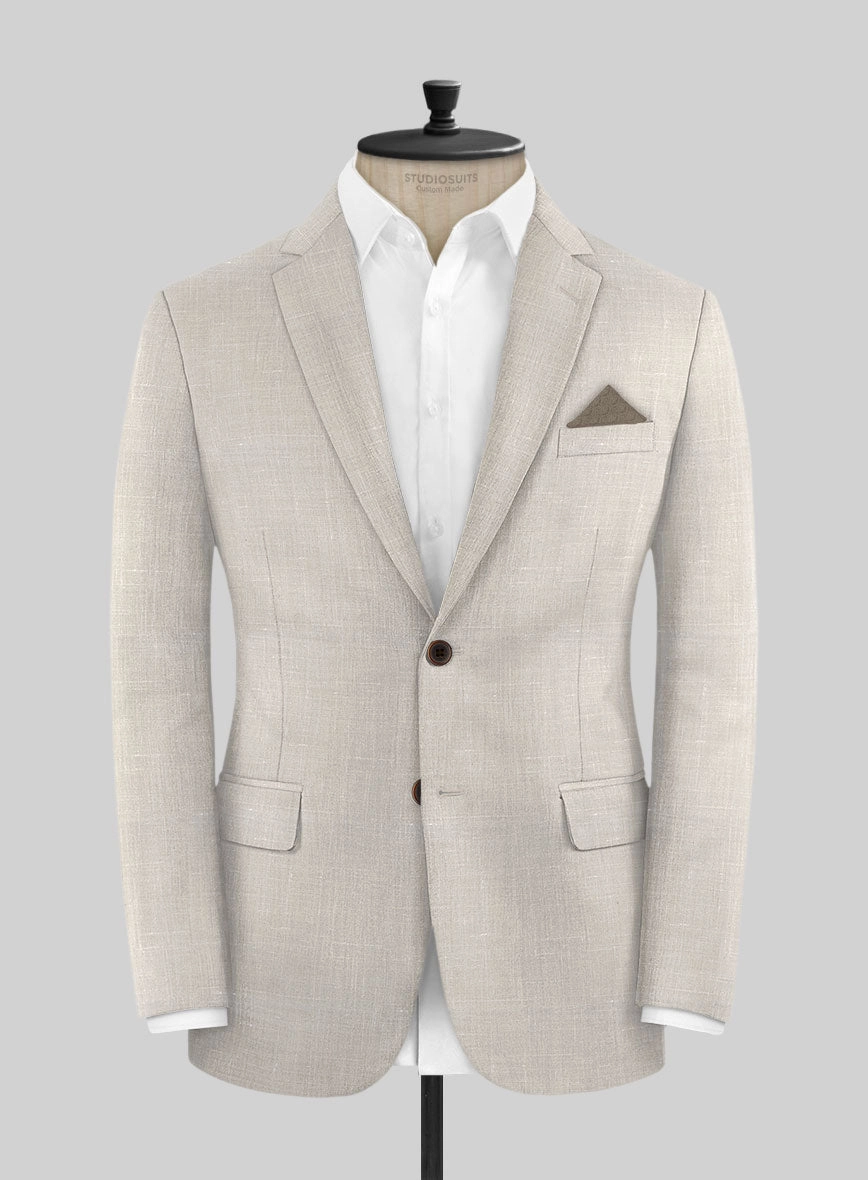 Napolean Ricci Muted Beige Wool Suit