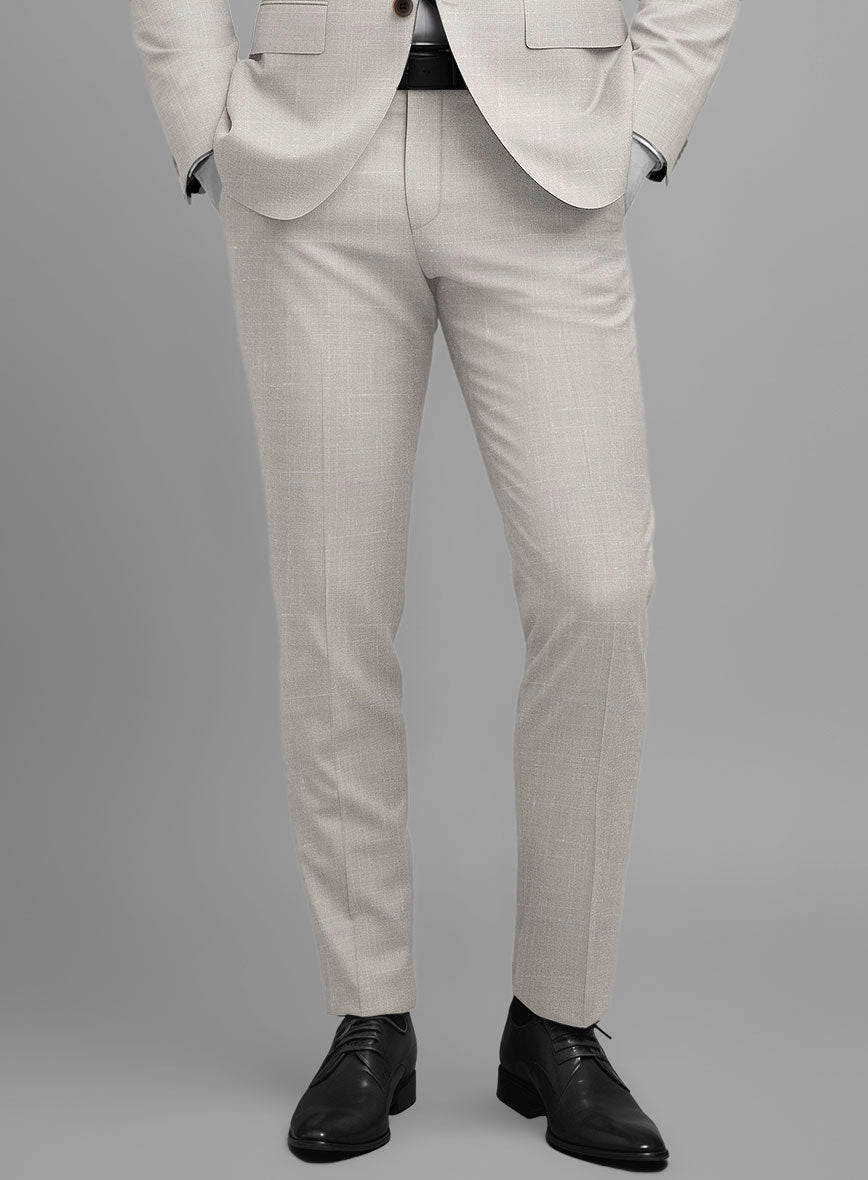 Napolean Ricci Muted Beige Wool Suit
