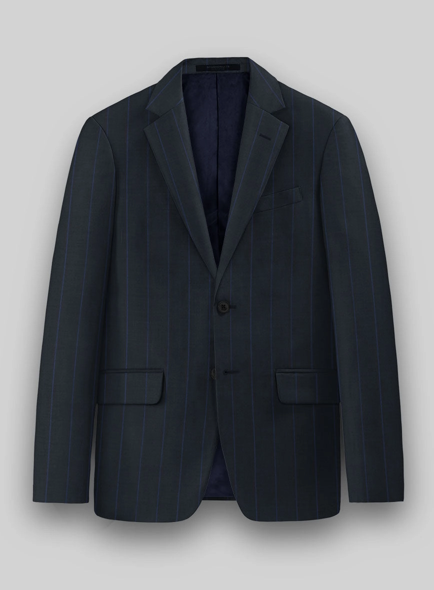 Napolean Rodrio Blue Wool Suit