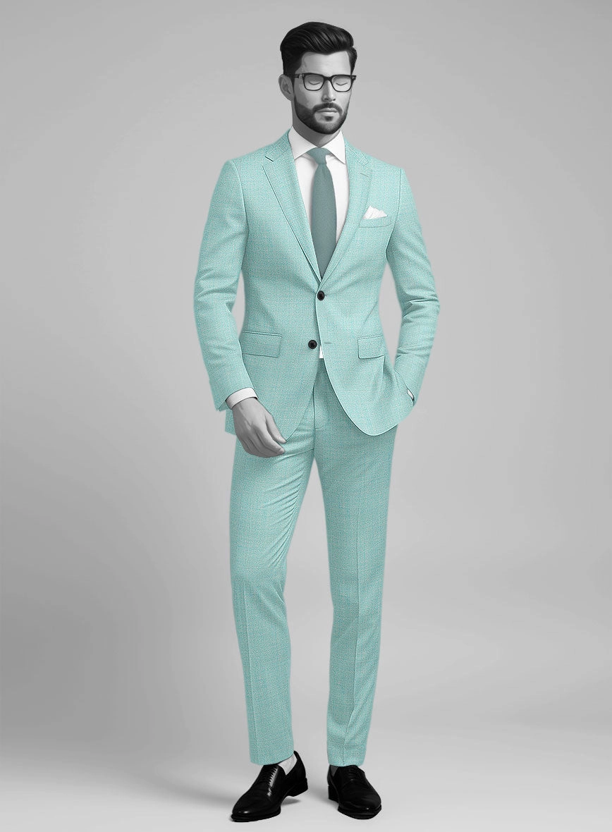 Napolean Spring Blue Wool Suit