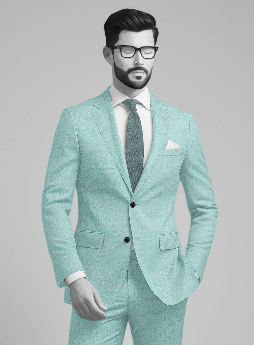 Napolean Spring Blue Wool Suit
