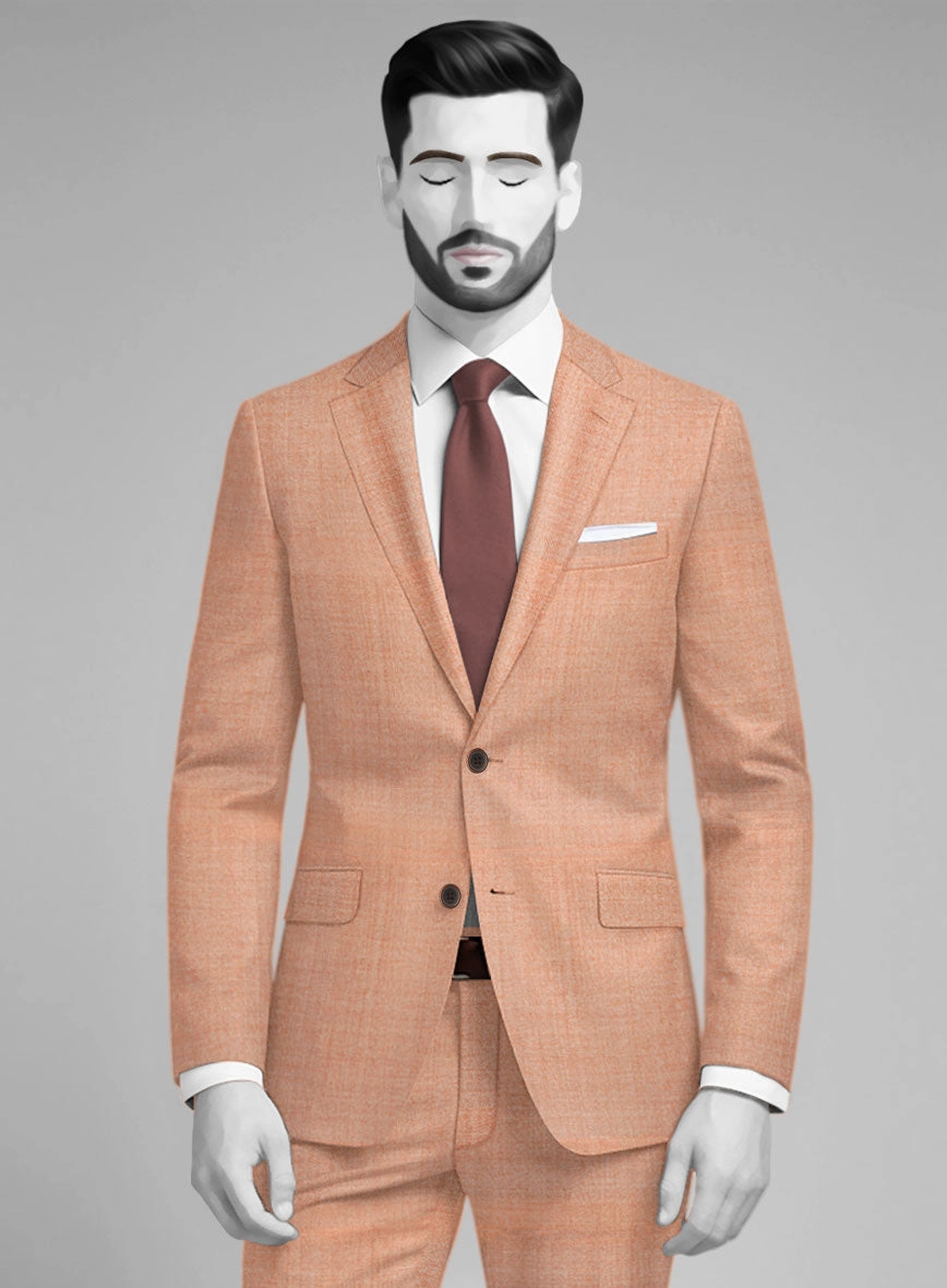 Napolean Spring Salmon Pink Wool Suit