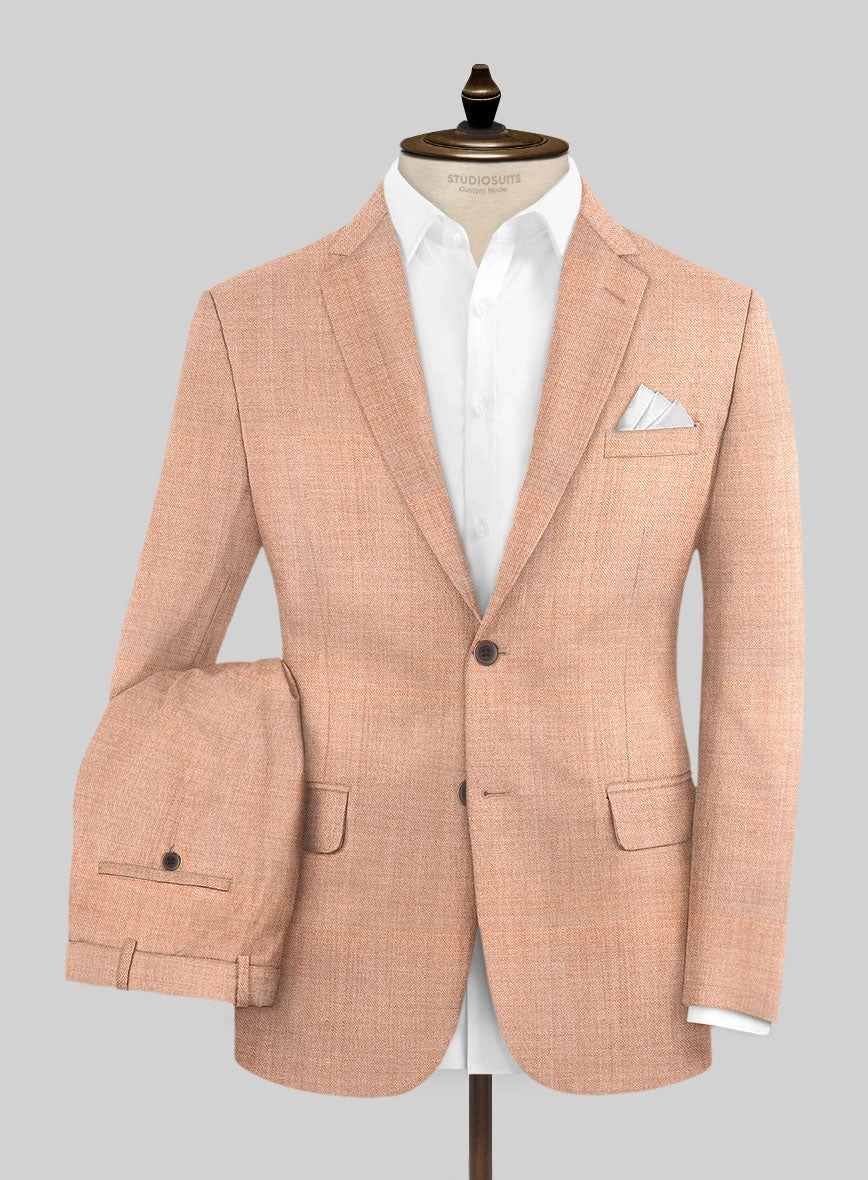 Napolean Spring Salmon Pink Wool Suit