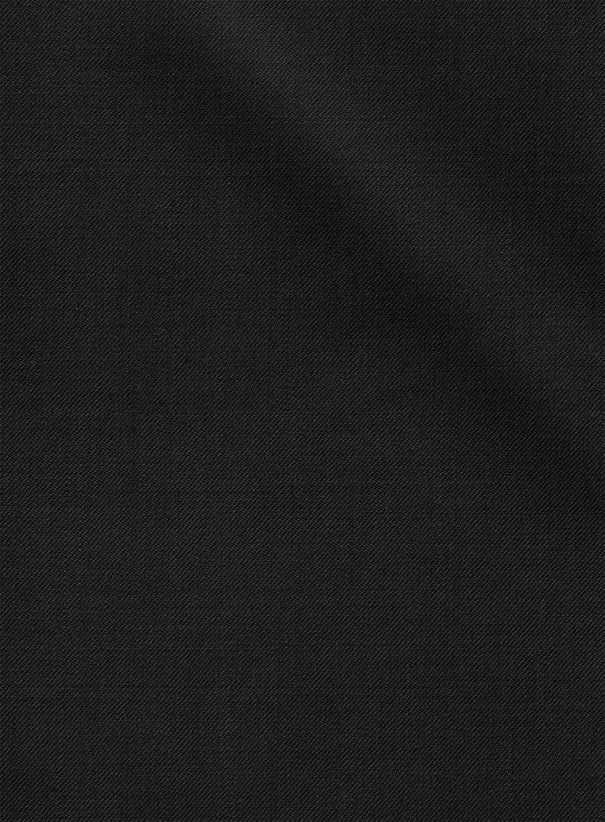 Napolean Stretch Black Wool Suit