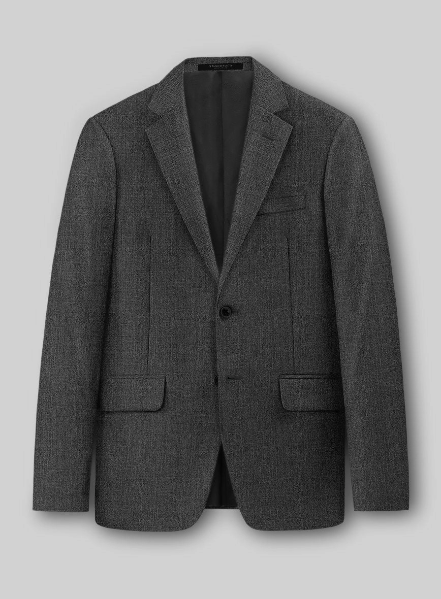Napolean Stretch Dark Gray Wool Suit