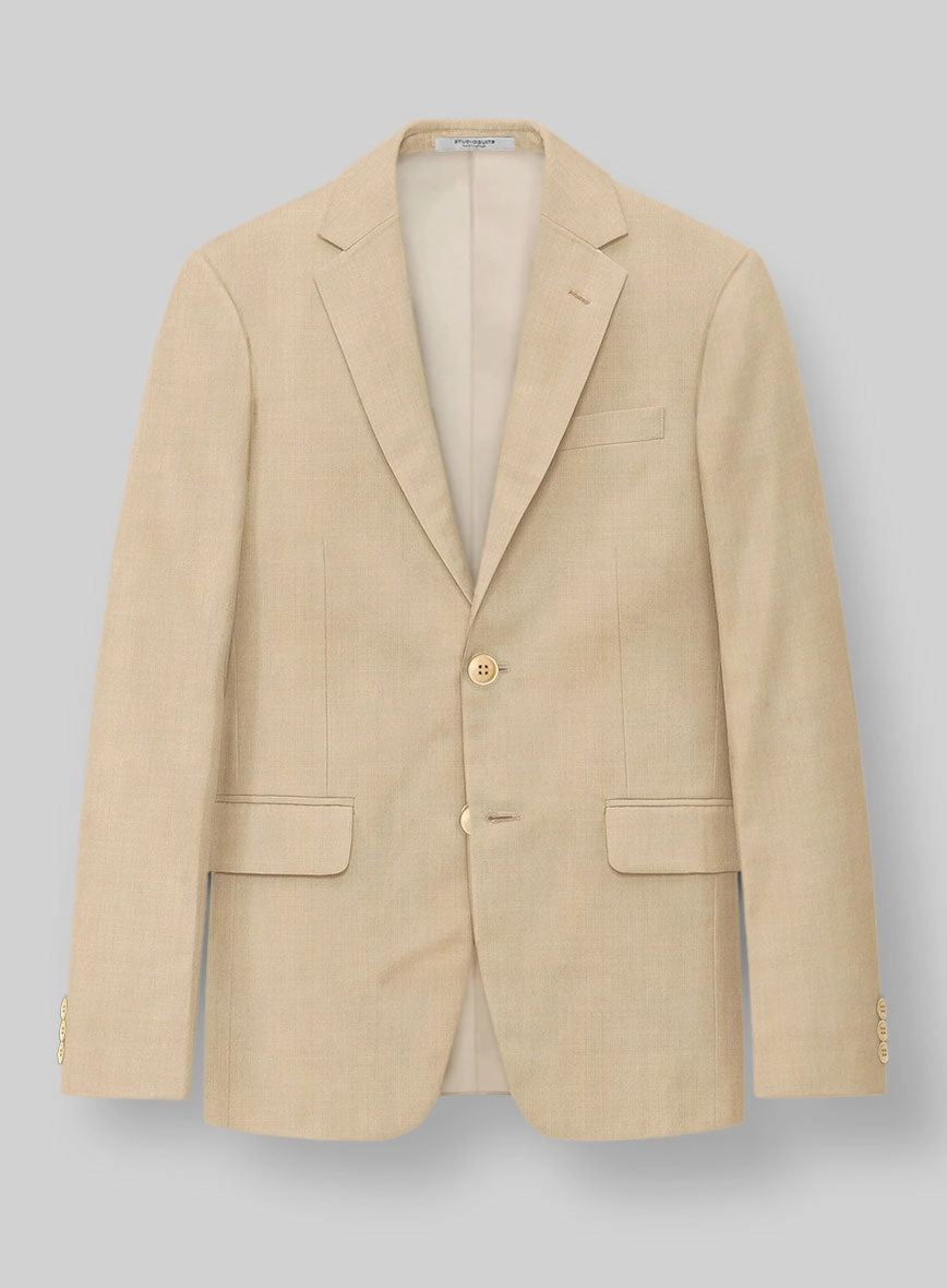 Napolean Stretch Khaki Wool Suit