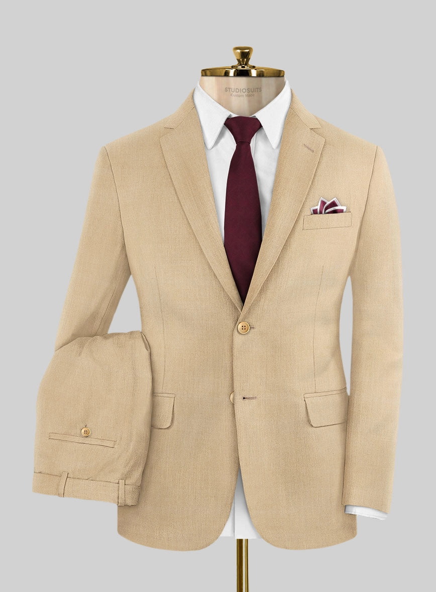 Napolean Stretch Khaki Wool Suit