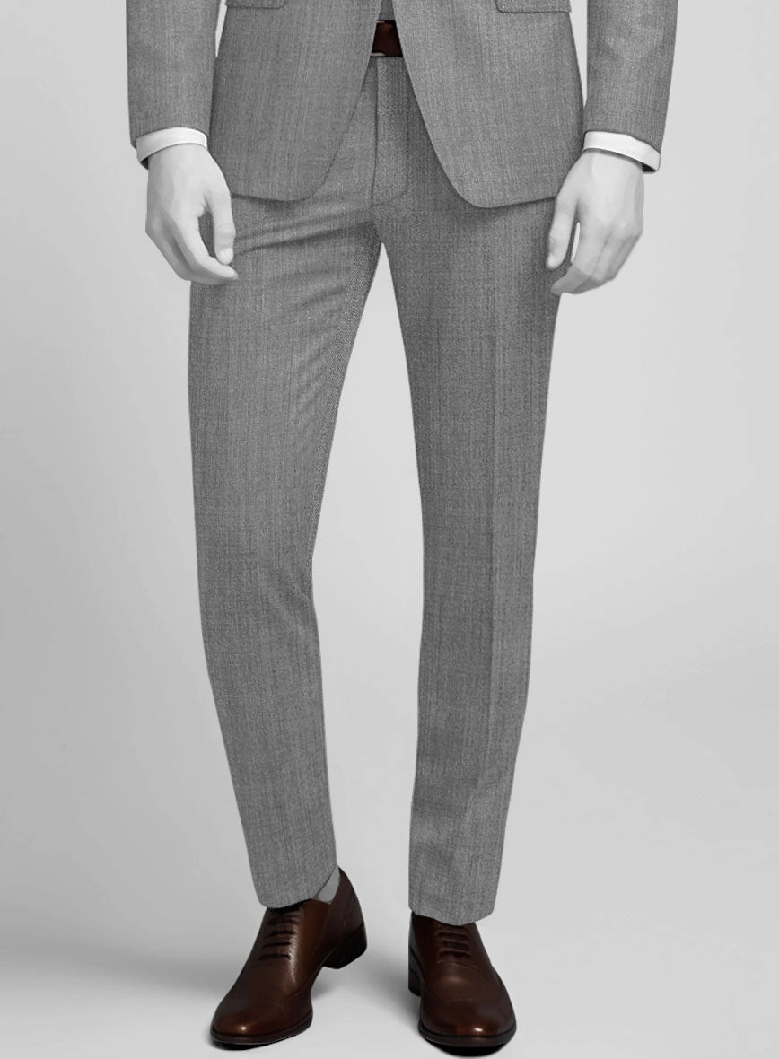 Napolean Stretch Mid Gray Wool Suit