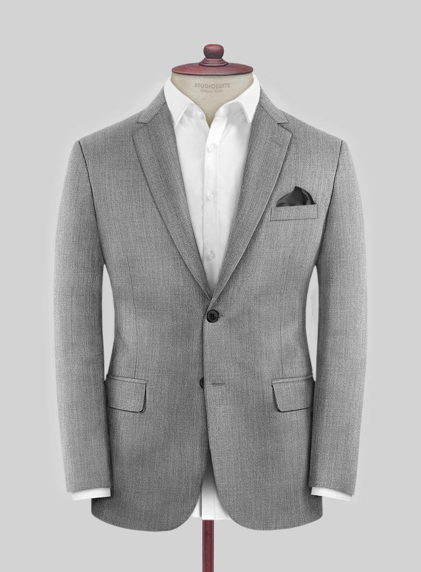 Napolean Stretch Mid Gray Wool Suit