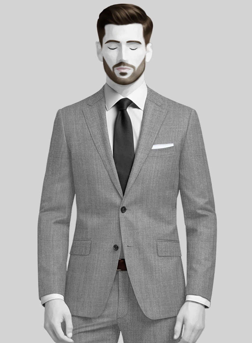 Napolean Stretch Mid Gray Wool Suit