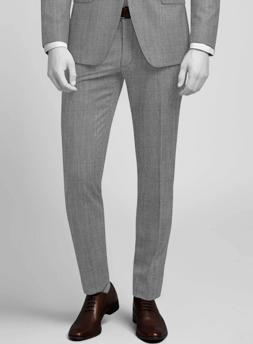 Napolean Stretch Mid Gray Wool Suit