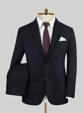 Napolean Stretch Navy Blue Wool Suit