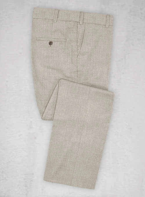 Napolean Stretch Pale Brown Wool Suit