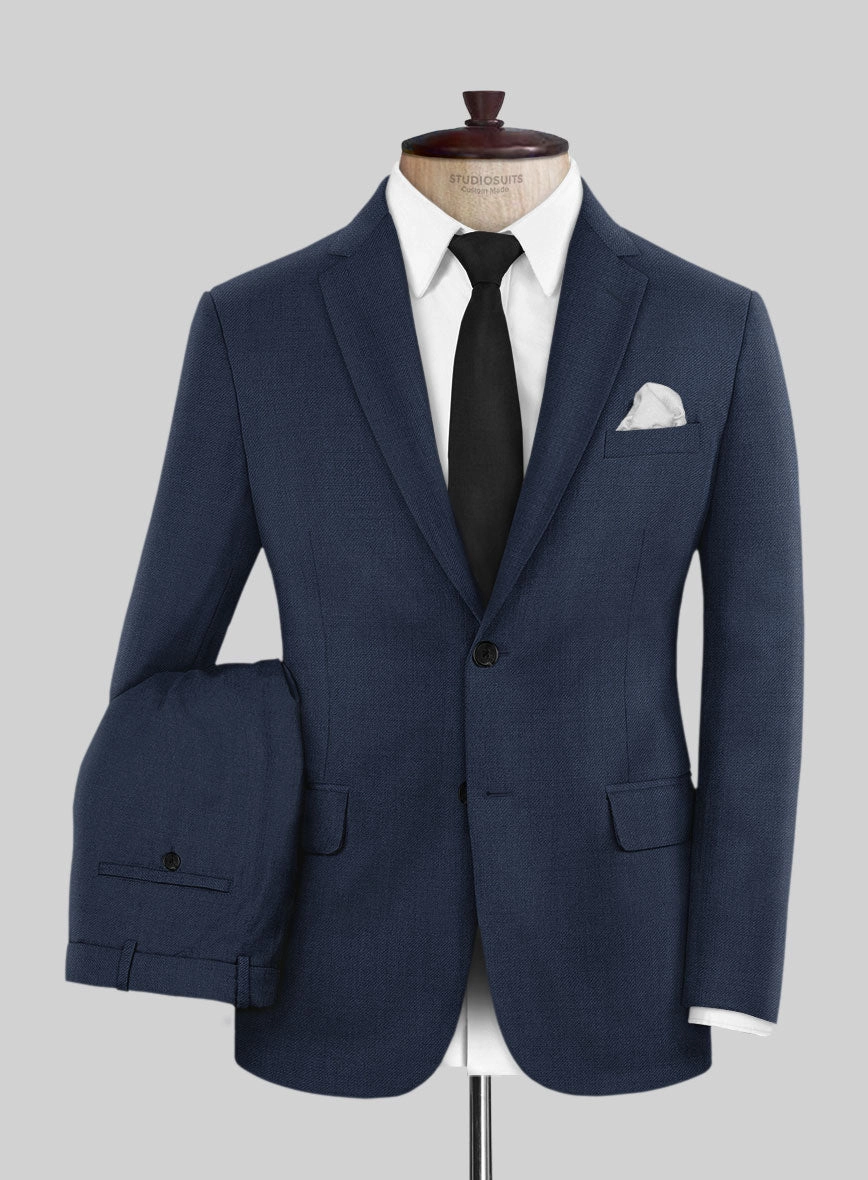 Napolean Stretch Royal Blue Wool Suit