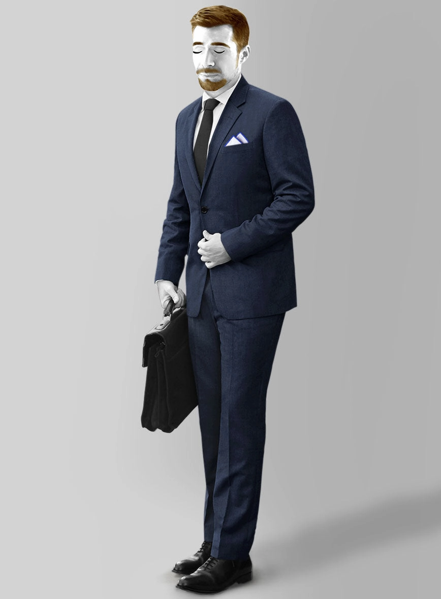Napolean Stretch Royal Blue Wool Suit