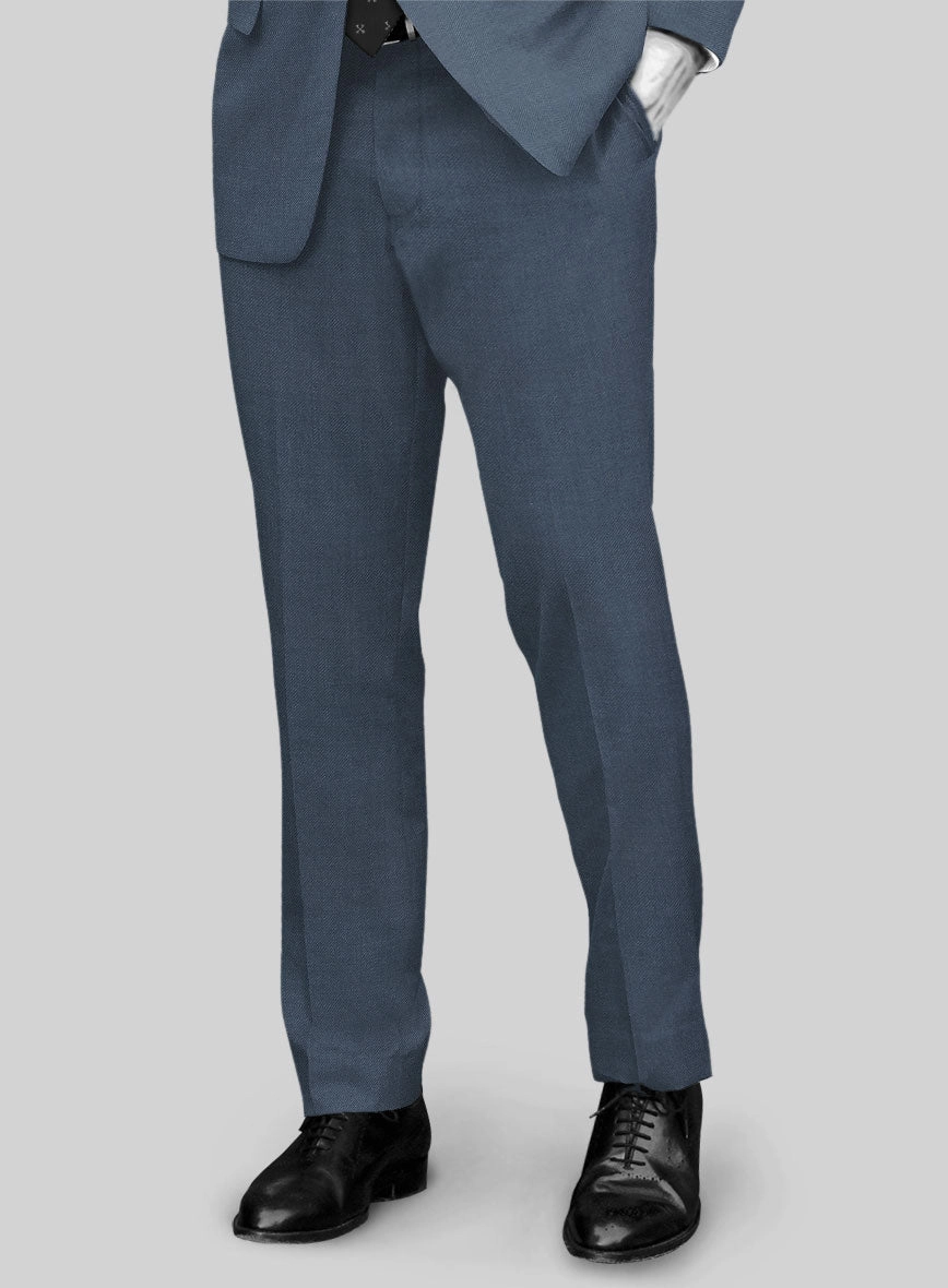 Napolean Stretch Space Blue Wool Suit
