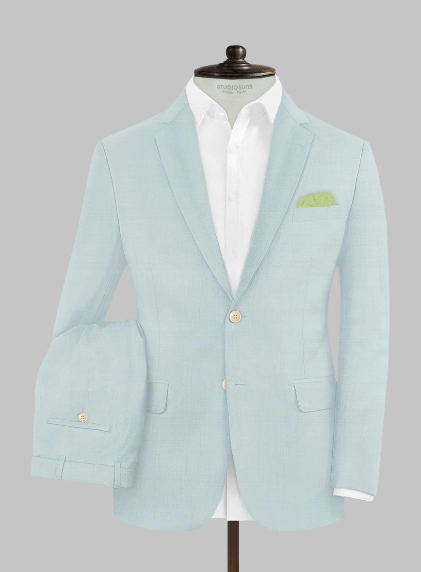 Napolean Wool Baby Blue Suit