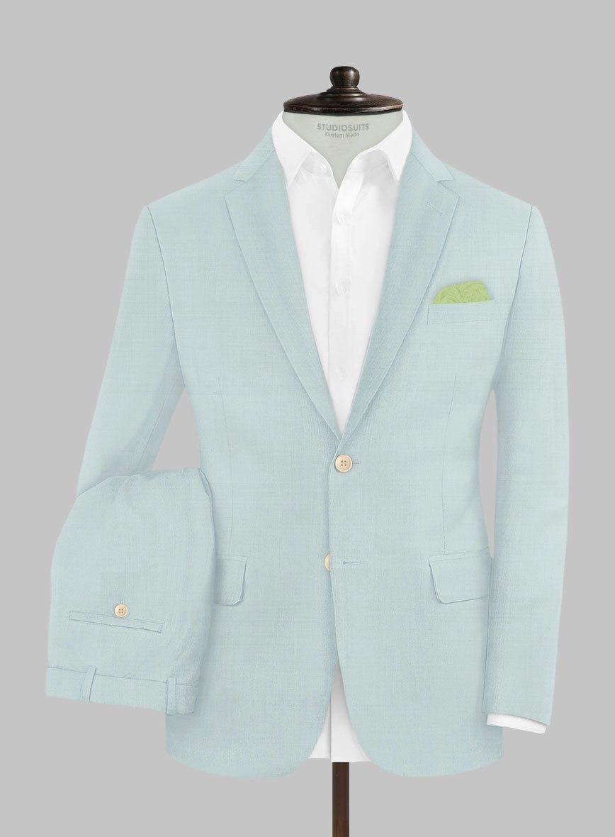 Napolean Wool Baby Blue Suit