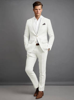 Natural Linen Suit