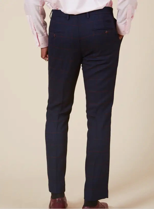 Navy blue 2pc. gentlemen's suit - Edison Redline
