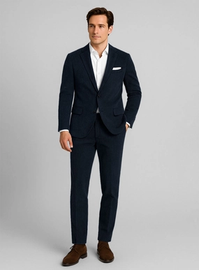 Navy Blue Corduroy Suit