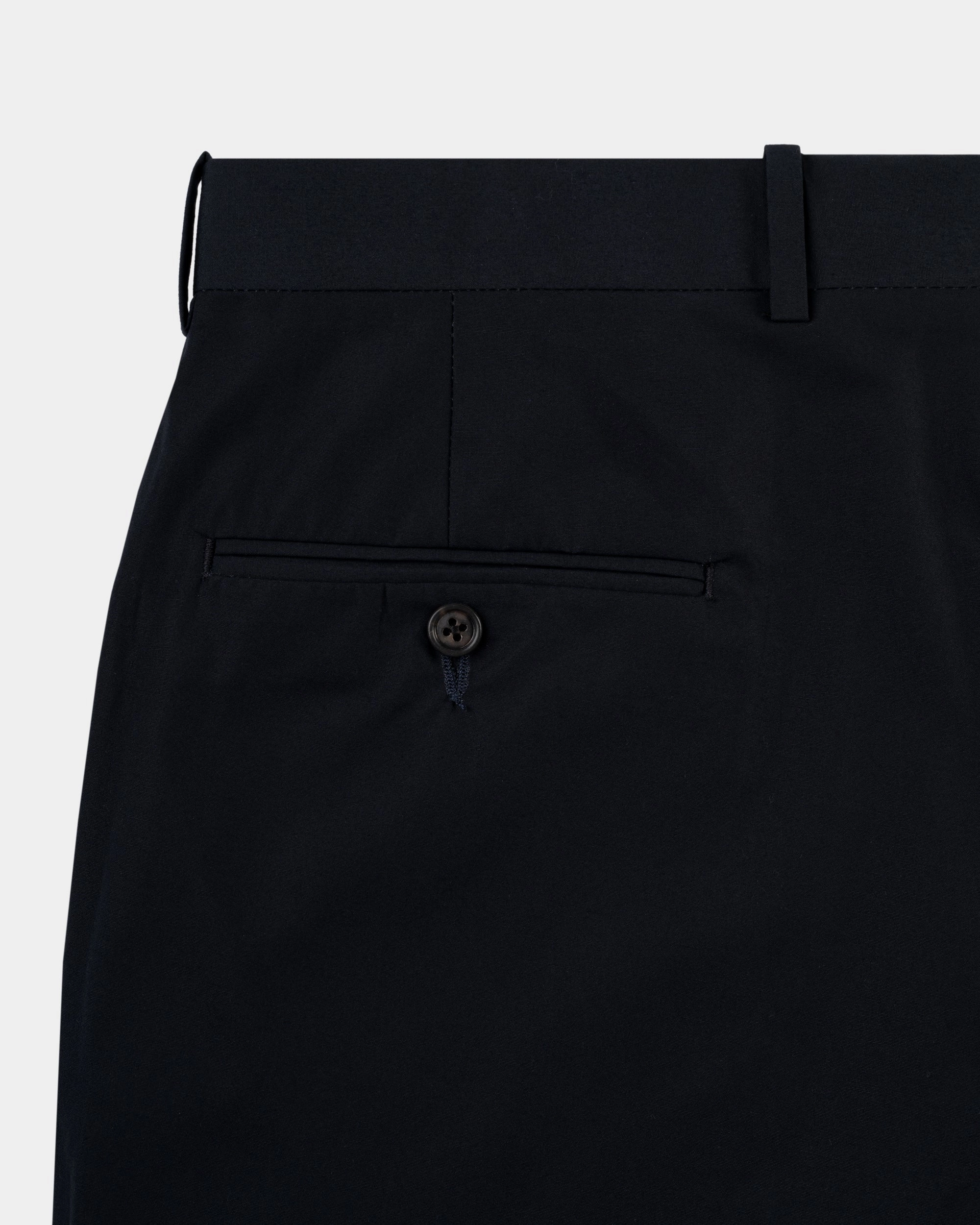 NAVY COTTON POPLIN SUIT