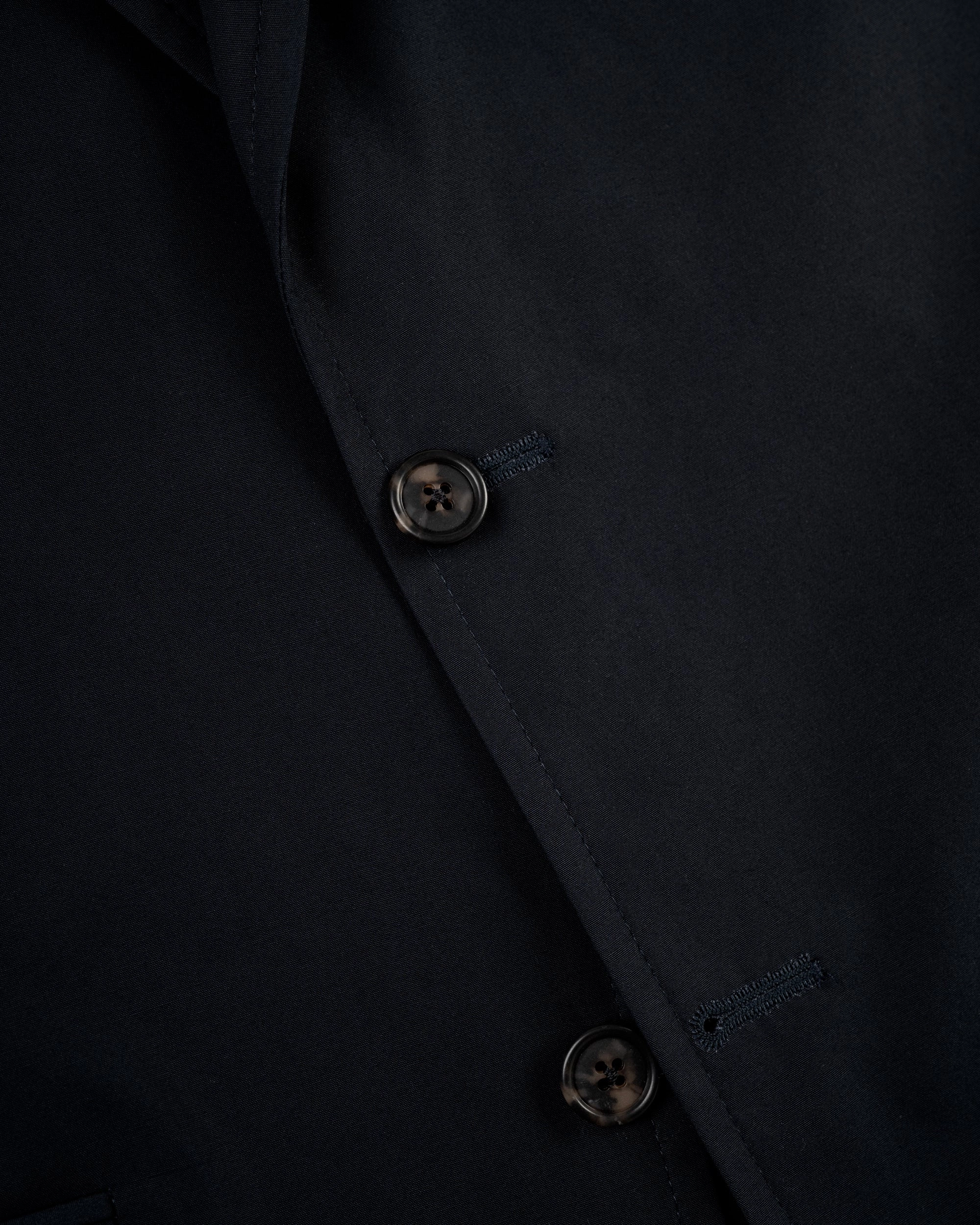 NAVY COTTON POPLIN SUIT