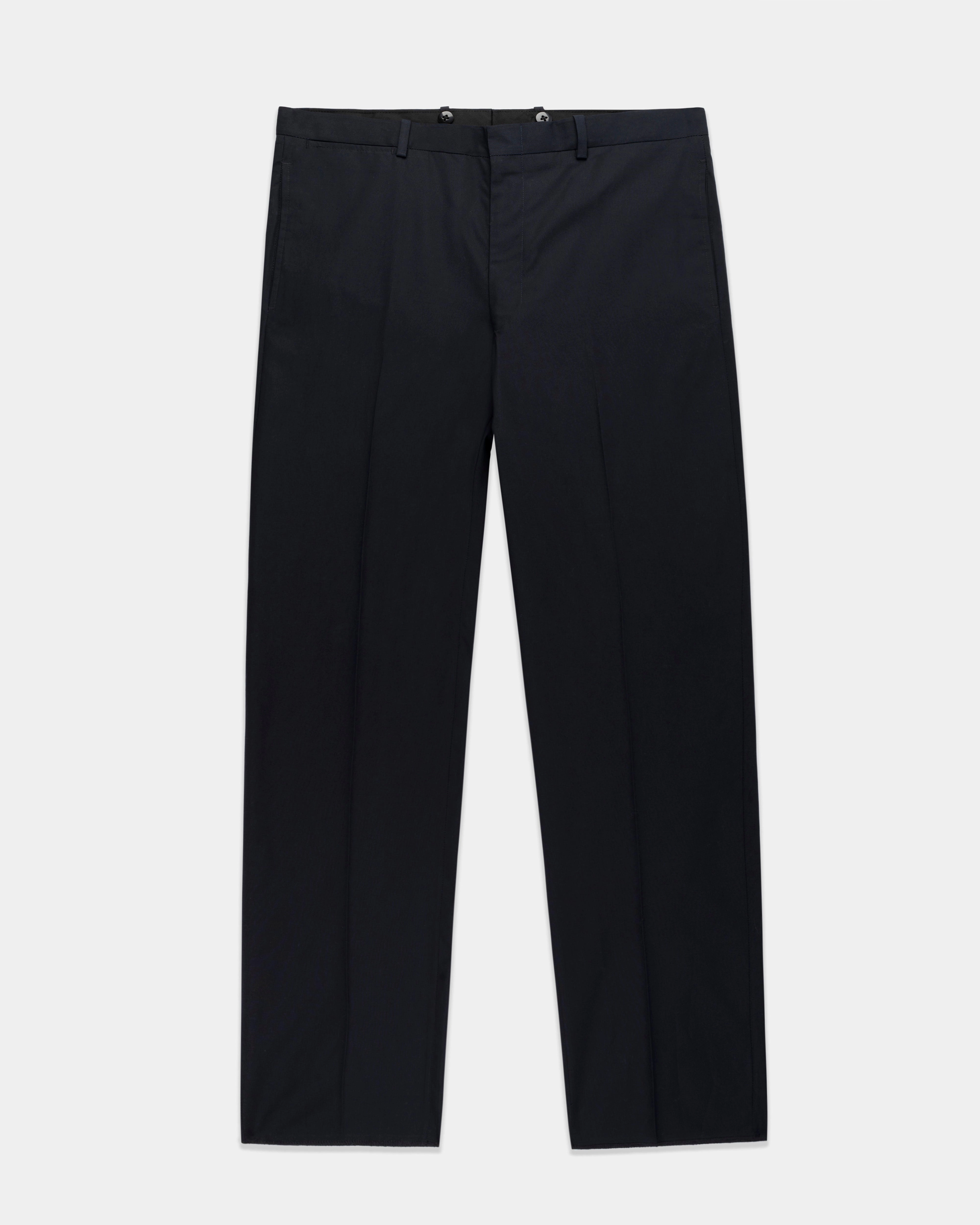 NAVY COTTON POPLIN SUIT