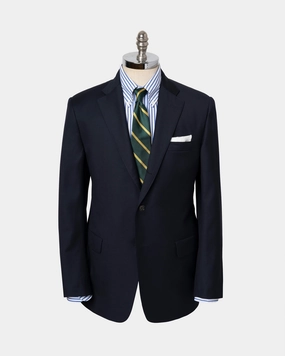 NAVY SOLID SUIT