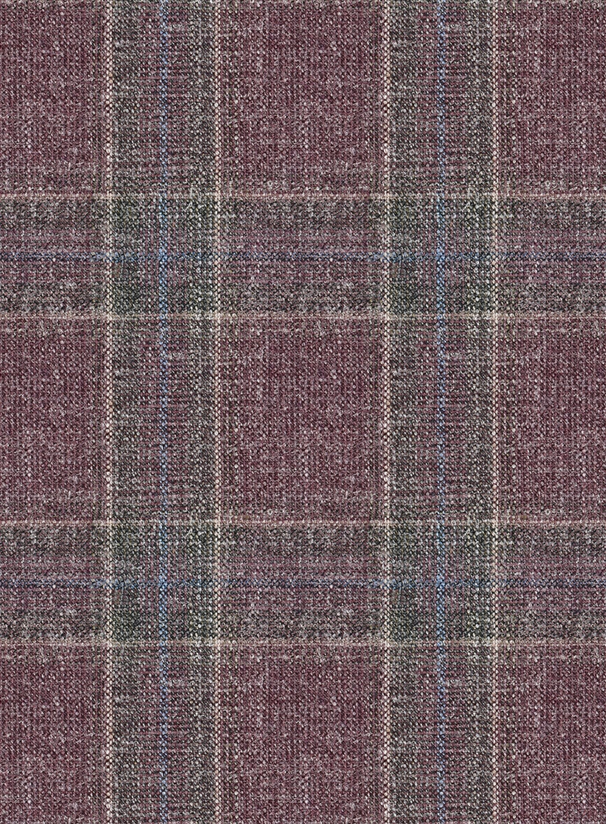 Noble Anton Check Wool Silk Linen Suit