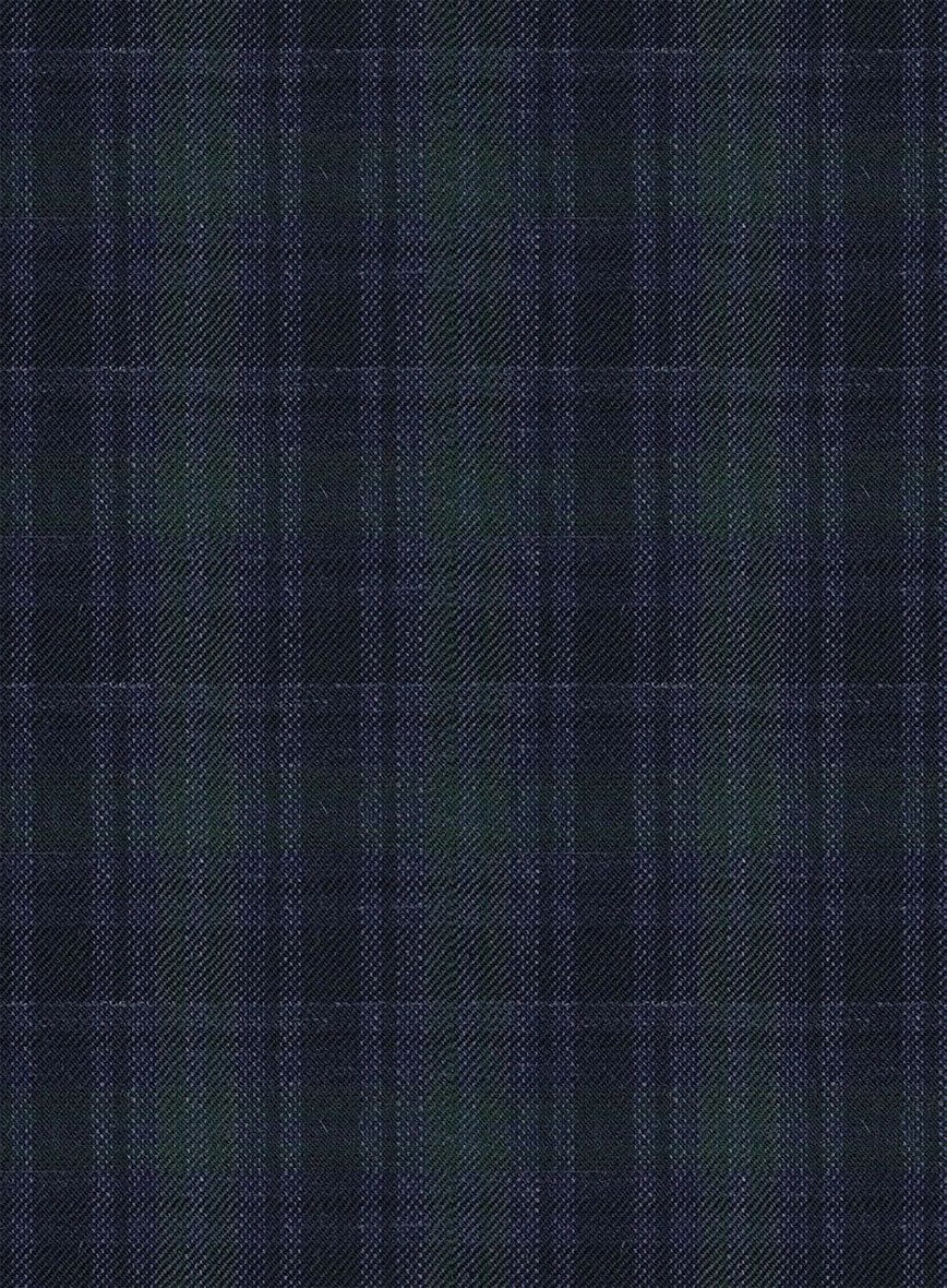 Noble Domenico Check Wool Silk Linen Suit