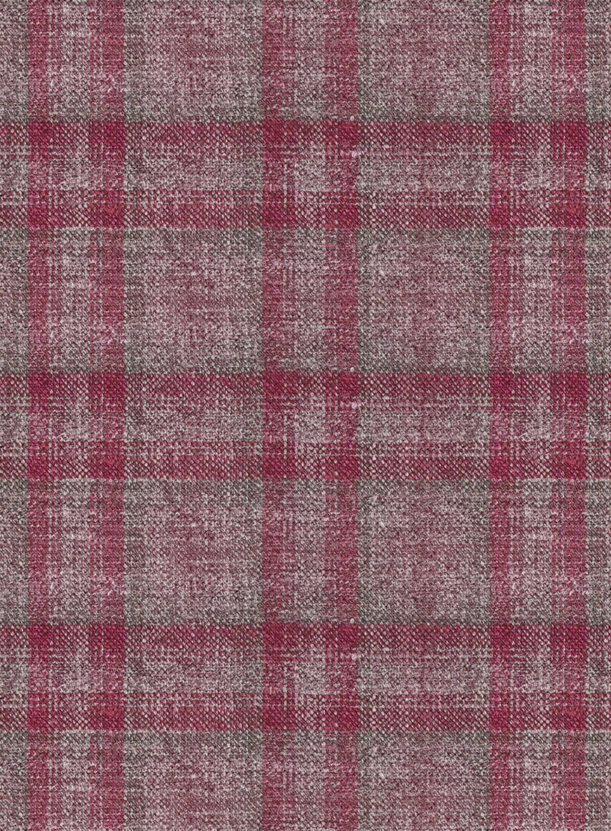 Noble Isadora Check Wool Silk Linen Suit