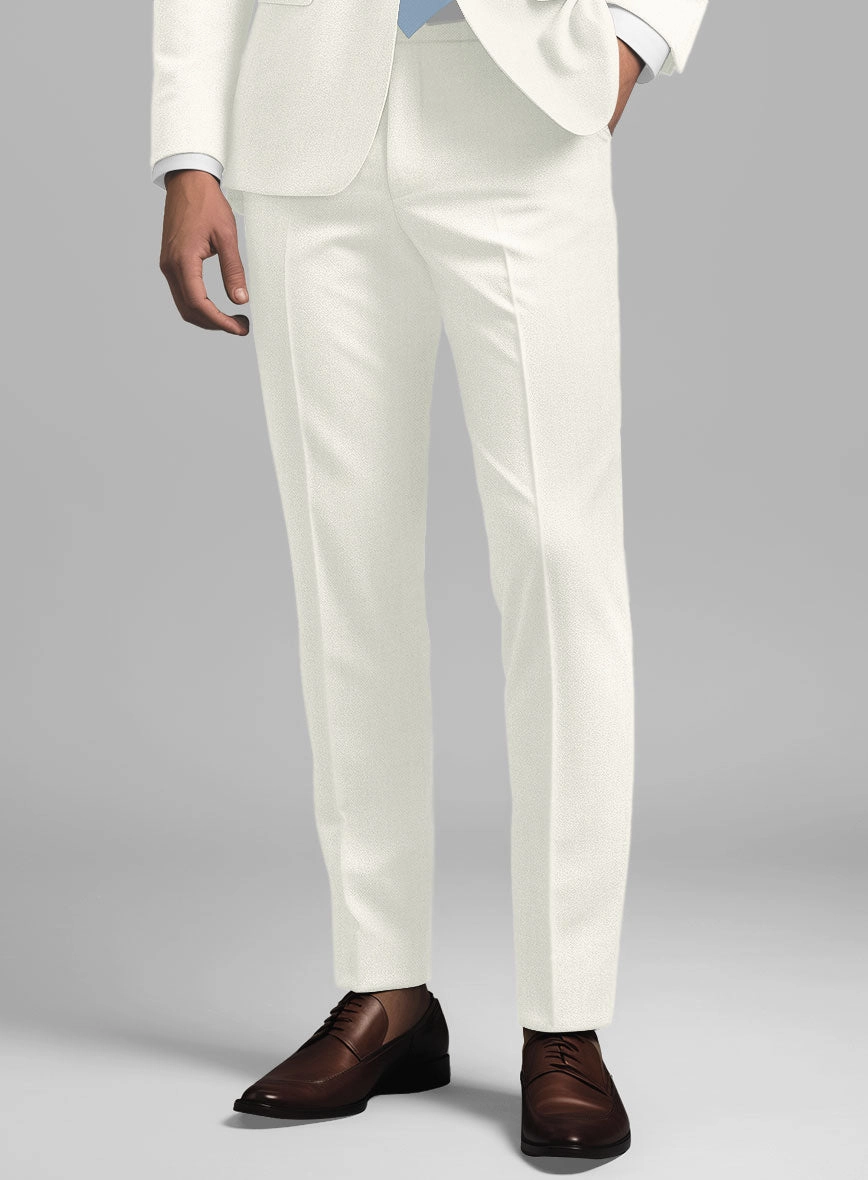 Noble Ivory Wool Silk Linen Suit