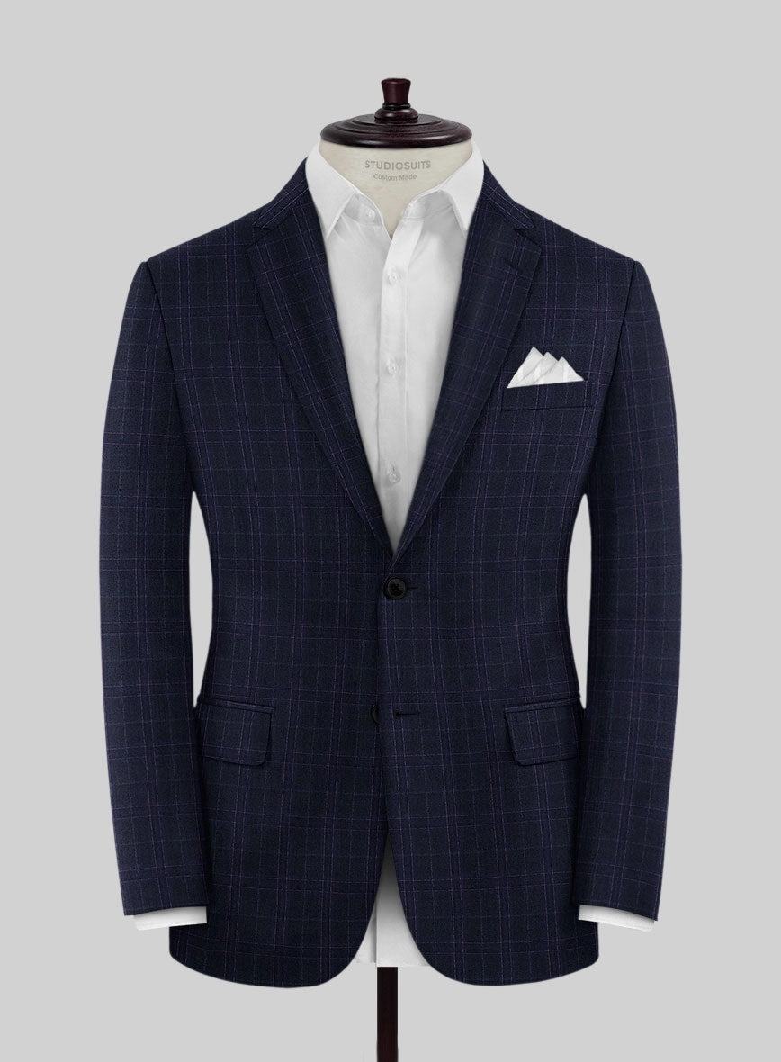 Noble Maddalena Blue Wool Suit