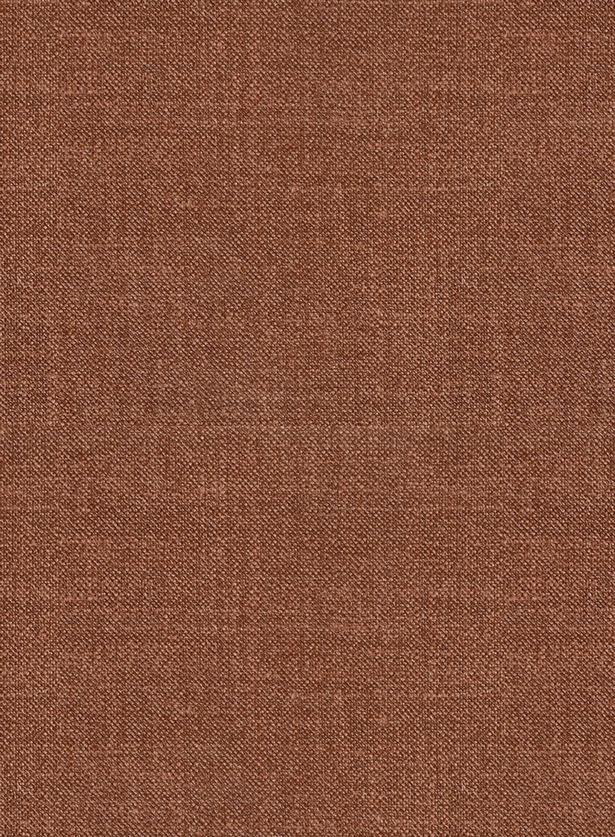 Noble Rust Wool Silk Linen Suit