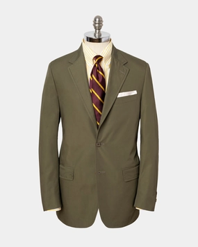 OLIVE COTTON POPLIN SUIT