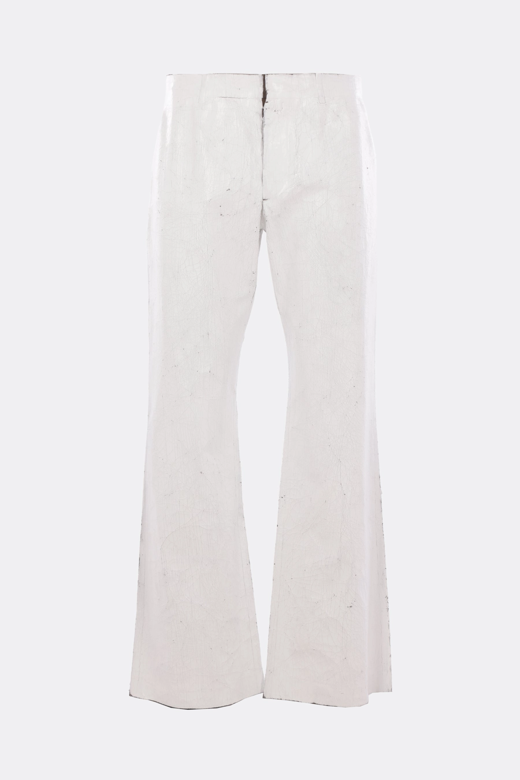 painted wool blend trousers