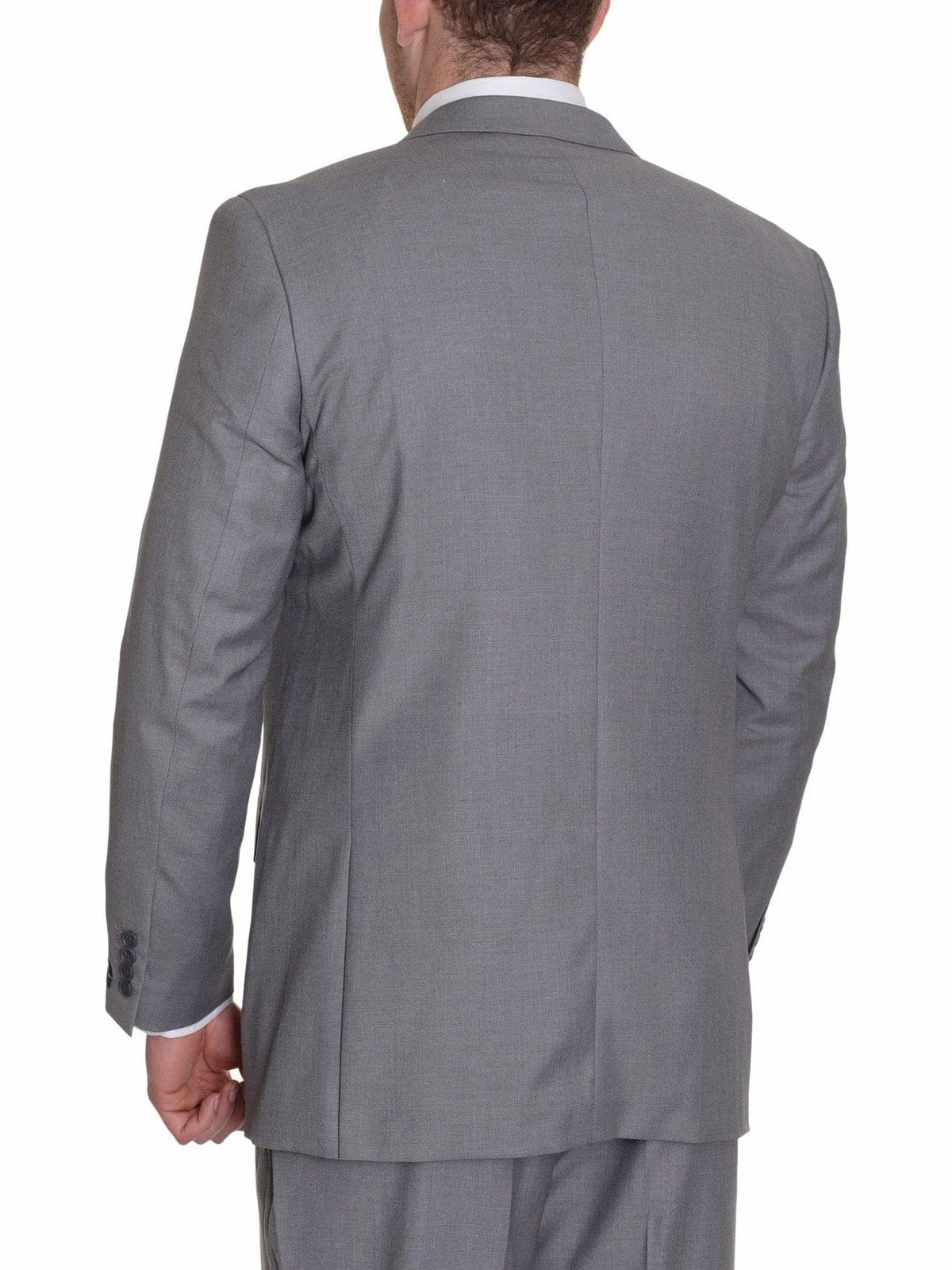 Raphael Classic Fit Light Heather Gray Two Button Suit With Peak Lapels
