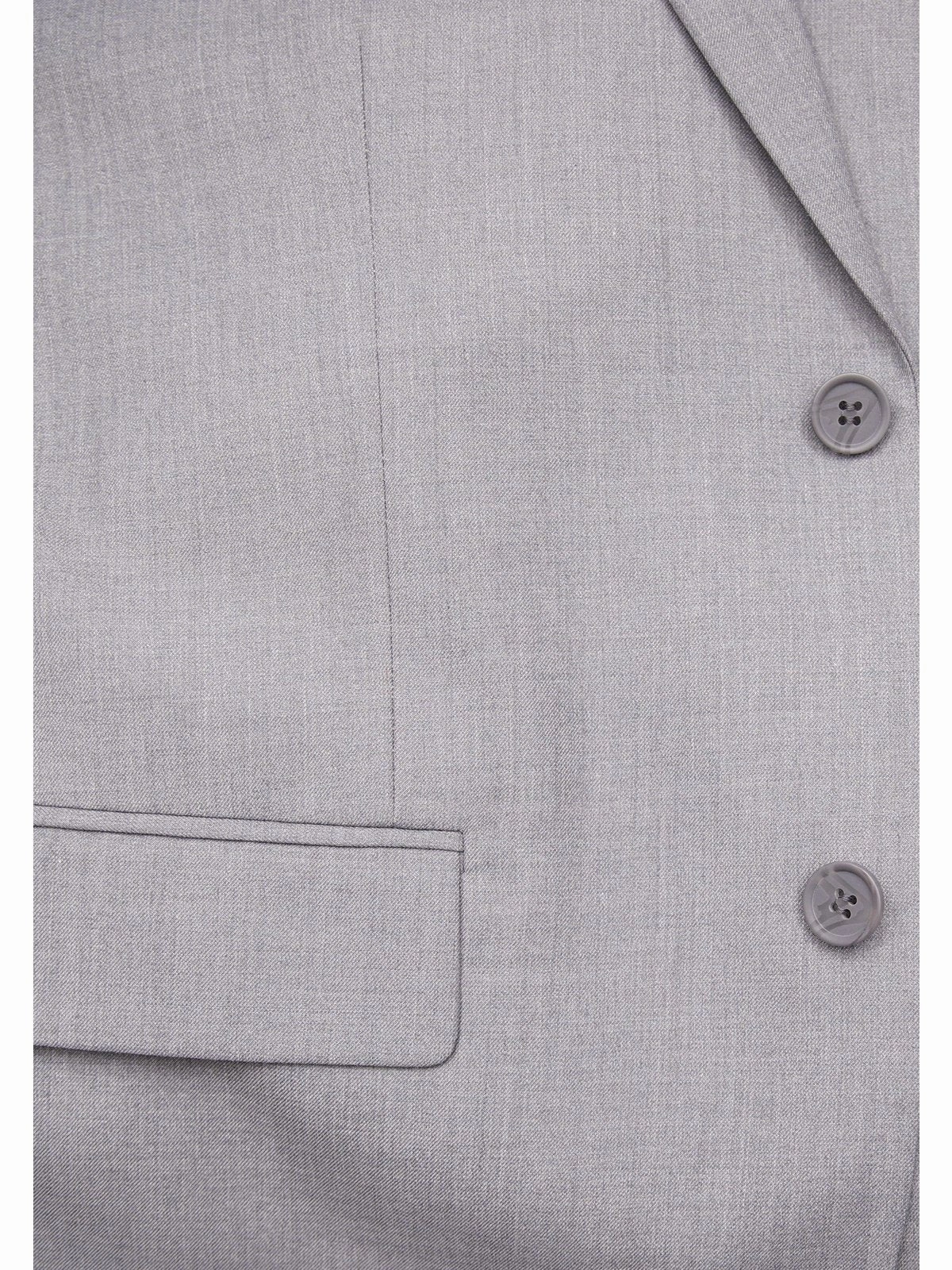 Raphael Men's Big & Tall Gray Regular Classic Fit Wool-touch Two Button Two Piece Suit