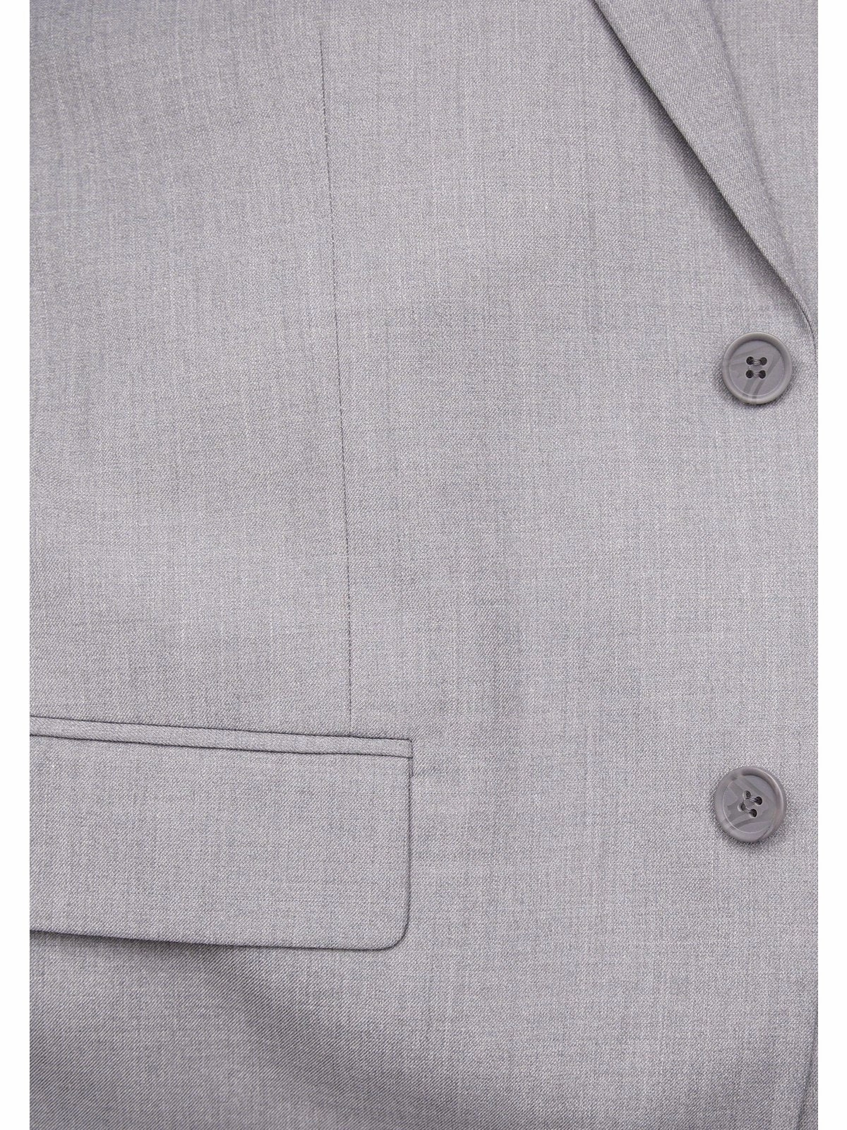Raphael Men's Big & Tall Gray Regular Classic Fit Wool-touch Two Button Two Piece Suit