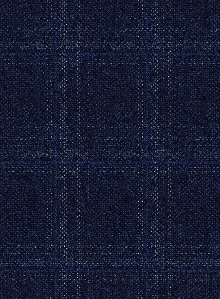 Reda Berato Blue Checks Wool Suit