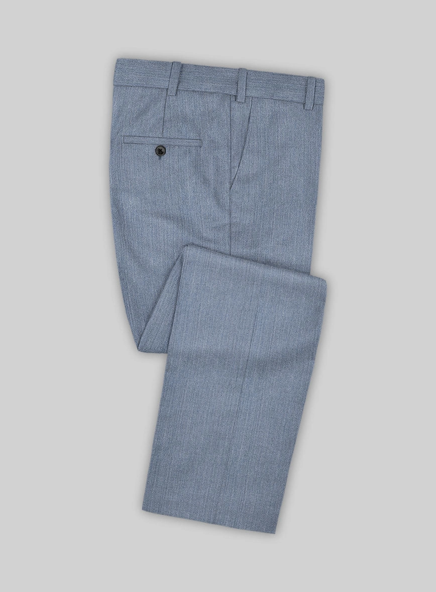 Reda Denim Light Blue Wool Suit