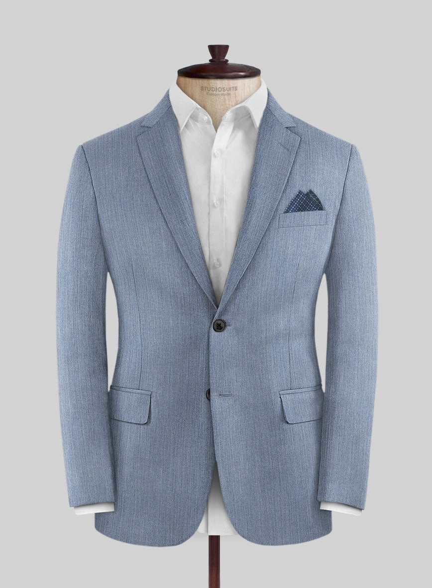 Reda Denim Light Blue Wool Suit